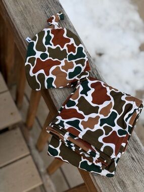 Bamboo knotted hat/swaddle set